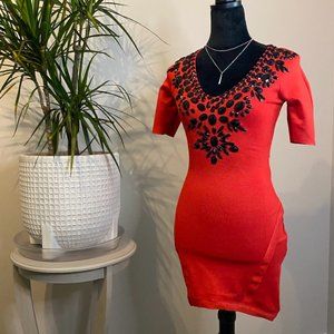 Red Bodycon Club Dress